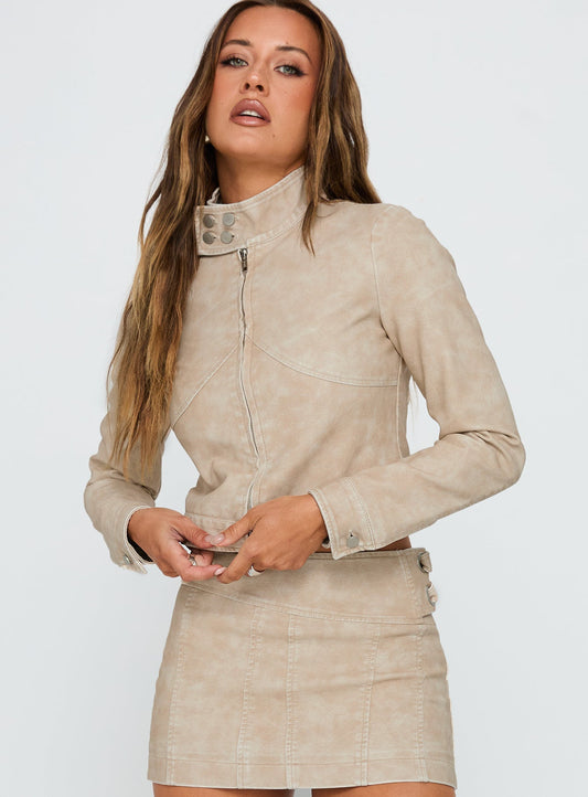 Can You Stay Jacket Beige