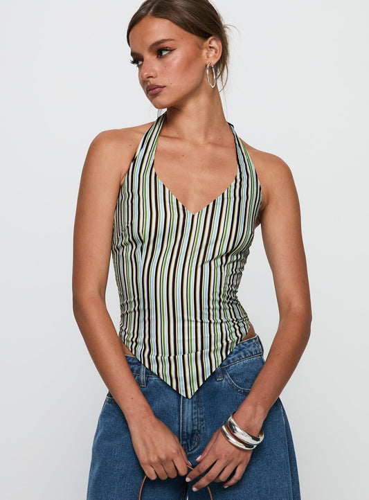 High Gear Halter Top Multi