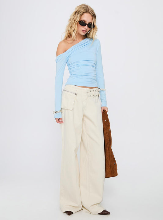 Beller Long Sleeve Top Light Blue