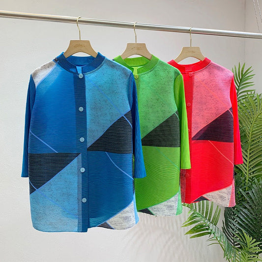 High-End Pleated Top