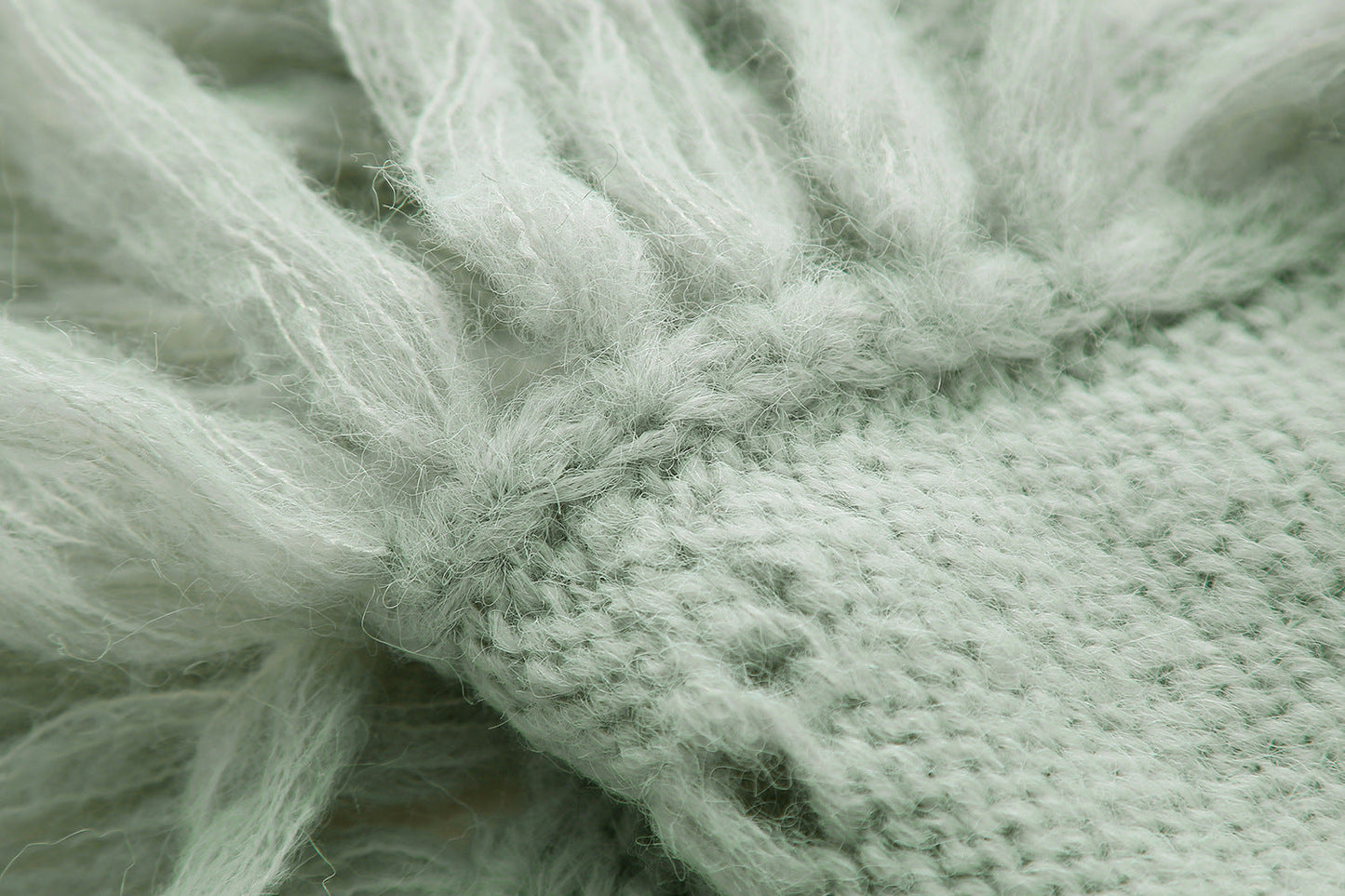 Fringed Knitted Cropped Bib Top