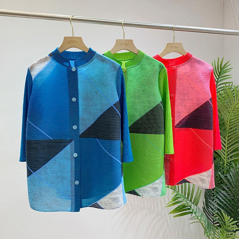 High-End Pleated Top