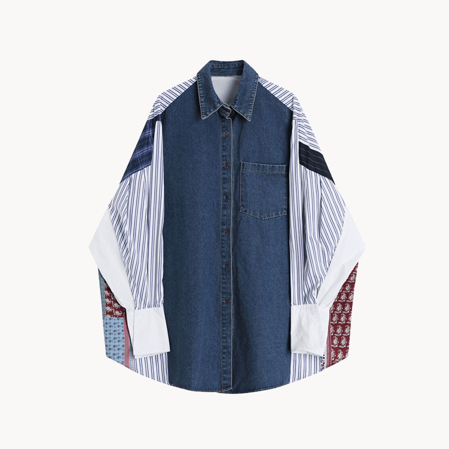 Denim Patchwork Top - @angelleslife